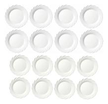 Kit Pratos Jasmim Raso E Sobremesa 16pçs Para Jantar Buffet Kit Pratos Jasmim Raso E Sobremesa 16pçs Para Jantar Buffet