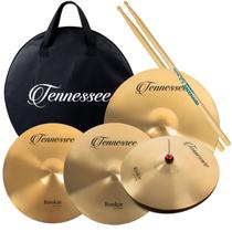 Kit pratos liverpool 14" 16" 18" e 20" tennessee rookie 11475