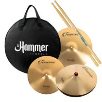 Kit pratos liverpool 14" 16" e 20" tennessee rookie 11474
