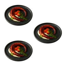 Kit Pratos Pedra Sabão Artesanal 22 cm Retêm Calor Saudável Kit Pratos Pedra Sabão Artesanal 22 cm Retêm Calor Saudável