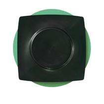 Kit Pratos Quadrado Plástico Refeiçao PLASTICO BRILHANTE ELEGANTE