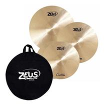 Kit Pratos Zeus Custom Set C 14,16,20 Hihat Crash Ride C/bag