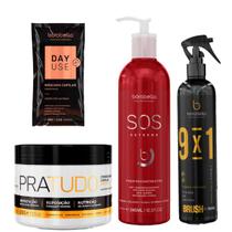 Kit PraTudo300g, SOS Extreme e Fluído 9x1 Bórabella