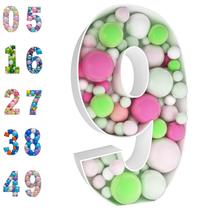 Kit pré-cortado Mosaic Balloon Frame Number 9 com design JoyBox de 3 pés Kit pré-cortado Mosaic Balloon Frame Number 9 com design JoyBox de 3 pés