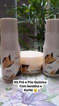 Kit pré e pós química com keratina é karatê