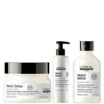 Kit Pre Shampoo 250ml Shampoo 300ml Mascara 250ml Loreal Metal Detox protege neutraliza e fortalece Kit Pre Shampoo 250ml Shampoo 300ml Mascara 250ml Loreal Metal Detox protege neutraliza e fortalece