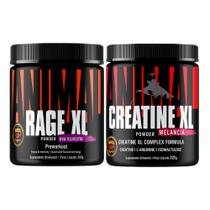 Kit Pré Treino Animal Rage XL 221g + Creatina Animal XL 225g - Universal Nutrition