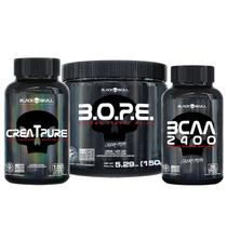 Kit pré-treino bope (limão) + bcaa + creatina Kit pré-treino bope (limão) + bcaa + creatina