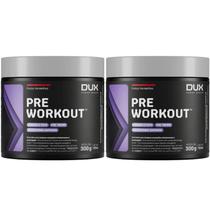 Kit Pré Treino DUX Pré Workout 300g Frutas Vermelhas Original Energia Performance Treino Academia