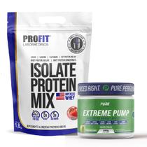 Kit Pré Treino Extreme 250g Pure + Whey Protein 900g Profit