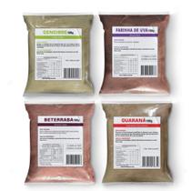 Kit Pré - Treino Gengibre, Guaraná, Uva e Beterraba 100g