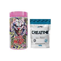 Kit Pré Treino Insane Mad 350g Demons Lab + Creatina 500g Alpex