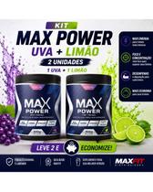 Kit Pré-Treino Max Power 300g Uva + Limão (2 Unidades)
