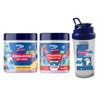 Kit pre treino pink lemonade creatina monohidratada melancia e coqueteleira +mu Kit pre treino pink lemonade creatina monohidratada melancia e coqueteleira +mu