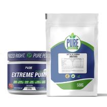 Kit Pré Treino Pump Night 250g Frutas + Beta 500g Pure Athletic