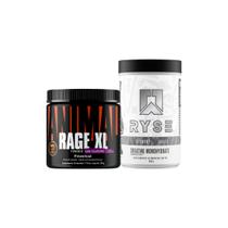 Kit Pré Treino Rage XL 221g Universal + Creatina Monohidratada 300g Ryse Supps Kit Pré Treino Rage XL 221g Universal + Creatina Monohidratada 300g Ryse Supps
