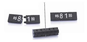 Kit Precificador para Joias - Preço para Vitrine (Preto com Branco) 340 peças Kit Precificador para Joias - Preço para Vitrine (Preto com Branco) 340 peças