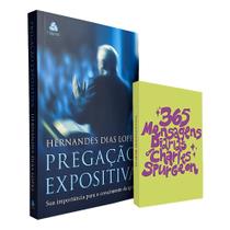Kit Pregação Expositiva Hernandes + Devocional 365 Mensagens Diárias Charles Spurgeon Lettering