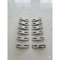 Kit pregadores de roupa inox 5cm prendedor metálico resistente antiferrugem varal roupas Kit pregadores de roupa inox 5cm prendedor metálico resistente antiferrugem varal roupas