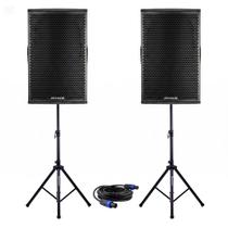 Kit Premium Caixas Attack VRF1550A + VRF1530+ Tripé + Cabo Kit Premium Caixas Attack VRF1550A + VRF1530+ Tripé + Cabo