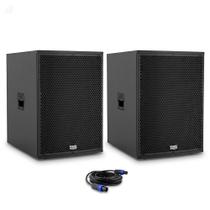 Kit Premium Caixas Subwoofer Mark Audio SA1200 Ativa + SP1200 Passiva + Cabo + Conector Kit Premium Caixas Subwoofer Mark Audio SA1200 Ativa + SP1200 Passiva + Cabo + Conector