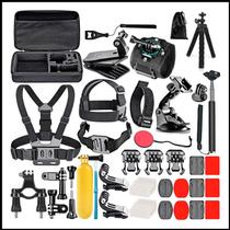 Kit Premium de Acessórios 65 Peças para Câmeras de Ação Universal Completo