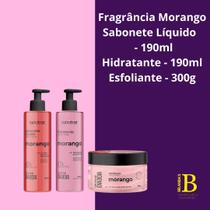 Kit premium dia a dia banho c/ 03 itens - morango