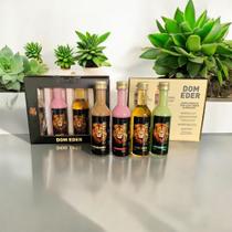 kit Premium Dom Eder com 4 mini garrafinhas de 50ml