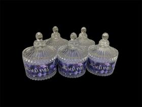 Kit premium harmônick 5 potiches (90g cada) vela aromáticas lavanda c.i.1001 Kit premium harmônick 5 potiches (90g cada) vela aromáticas lavanda c.i.1001