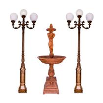 Kit premium poste iluminação jardim chafariz fonte pronto artes Kit premium poste iluminação jardim chafariz fonte pronto artes