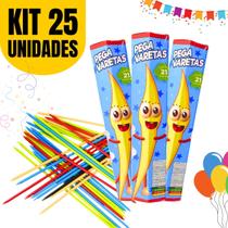 Kit Prenda 25 Jogos Caixa Pega Vareta Lembrancinha Para Festa Infantil Presente Criança - Pega Vareta Premium