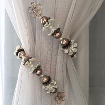 Kit Prendedor Abraçadeira Flor Luxo para Cortina - 1 par Kit Prendedor Abraçadeira Flor Luxo para Cortina - 1 par