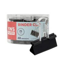 Kit Prendedor Binder Clip Metal Yins Paper Home Office Teletrabalho Organização Mesa Papéis Importantes - Kit Prendedor Binder Clip Metal Yins Paper Home Office Teletrabalho Organização Mesa Papéis Importantes -