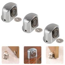 Kit Prendedor Fixa Porta Aberta Ímã Magnético Pressão Resistente Cromado Escovado Potente