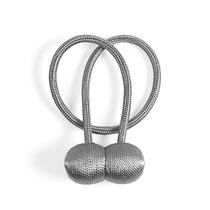 Kit Prendedor Magnético Pingente Para Cortina Abraçadeira 2 Peças Cinza Kit Prendedor Magnético Pingente Para Cortina Abraçadeira 2 Peças Cinza