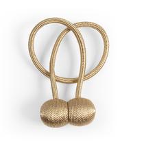 Kit Prendedor Magnético Pingente Para Cortina Abraçadeira 2 Peças Dourado Kit Prendedor Magnético Pingente Para Cortina Abraçadeira 2 Peças Dourado