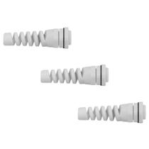 Kit Prensa Cabo Cinza Espiral PG16-E Kit Prensa Cabo Cinza Espiral PG16-E