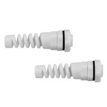 Kit Prensa Cabo Cinza Espiral PG9-E