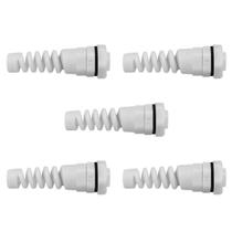 Kit Prensa Cabo Cinza Espiral PG9-E