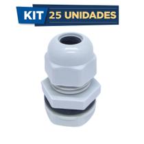 Kit Prensa cabo de Nylon 1/2 ROSCA BSP CZ IP68 - 25 Unidades