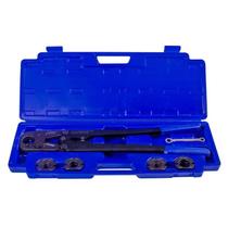 Kit prensa manual 16-20mm perfil u com tesoura corta-tubos e calibrador de tubo astra