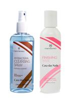 Kit Prep Cuccio Cleansing Sany Spray 236ml + Finishing Wipe 118ml