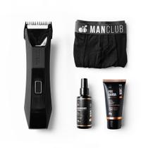 Kit Prepara 2.0 com Desmatador 2.0 MANCLUB, O Pós Barba das Joias, O Desodorante das Joias e A Cueca Boxer Aparador elétrico de pelos