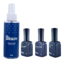 Kit Preparadores Bluwe Primer Adesivador Prep Hig. Top Coat