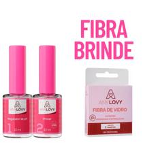 Kit Preparadores sem Ácido Anylovy Primer Regulador + Fibra