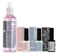 Kit Preparadores Vlia Prep Topcoat (Escolher Top Coat Silve