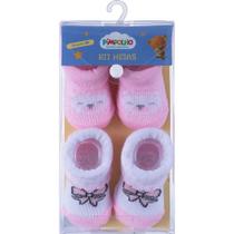Kit presente 02 pares de meia pimpolho Kit presente 02 pares de meia pimpolho