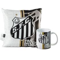 Kit Presente Almofada e Caneca Santos Oficial - Sude