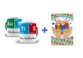 Kit Presente Autistas Tolerância + Chaveiro + Caneca Kit Presente Autistas Tolerância + Chaveiro + Caneca