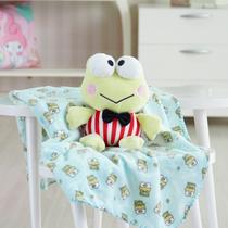 Kit Presente Baby Manta com Bichinho de Pelúcia Sapo Verde Hello Kitty BENE CASA